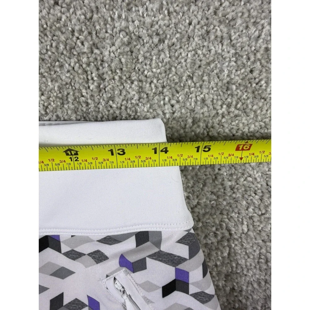 Annika Cutter‎ & Buck Golf Skort Womens S Purple Gray Geometric DryTec